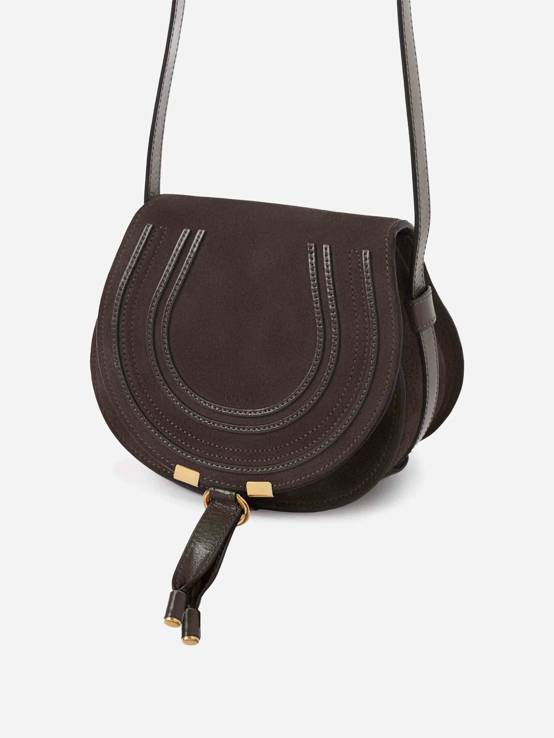 Chloé Mujer Barcelona Bolso Bandolera Marcie Saddle color Marrón Oscuro sku 810-008210 02 - Foto 2