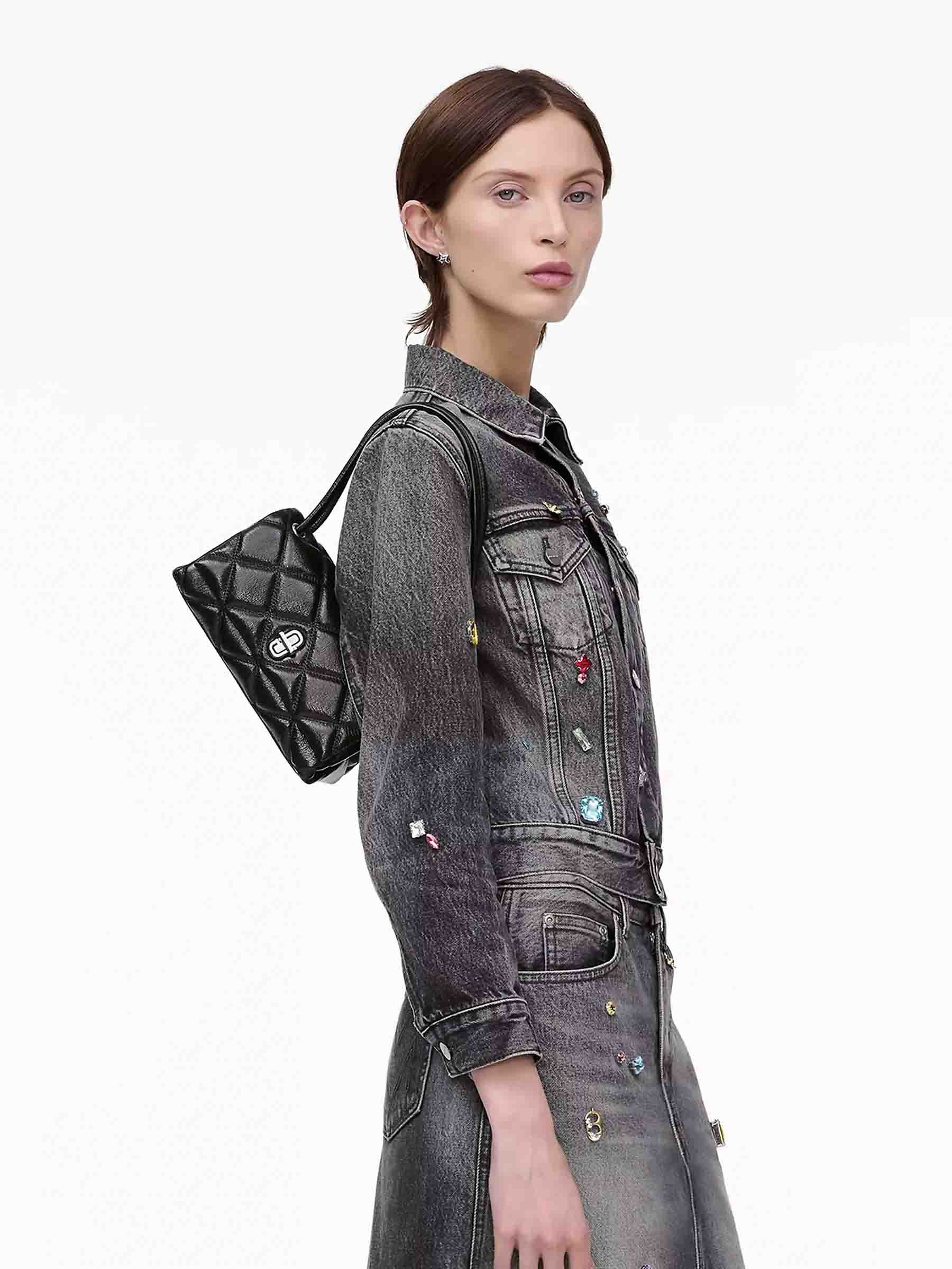Marc Jacobs Mujer Barcelona Bolso Hombro The Quilted Mini Dual color Negro sku 810-008240 01 - Foto 2