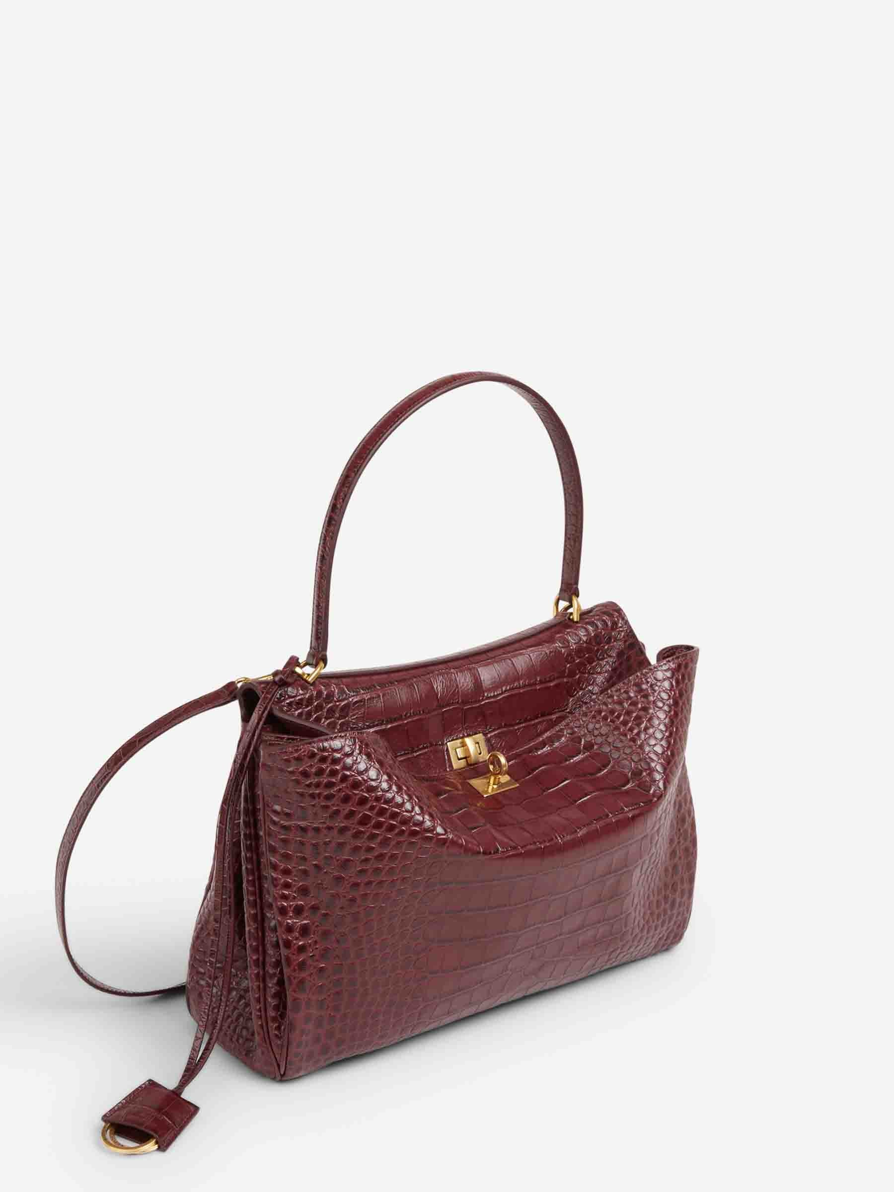 Balenciaga Mujer Barcelona Bolso Mano Rodeo color Burdeos sku 810-008287 01 - Foto 2
