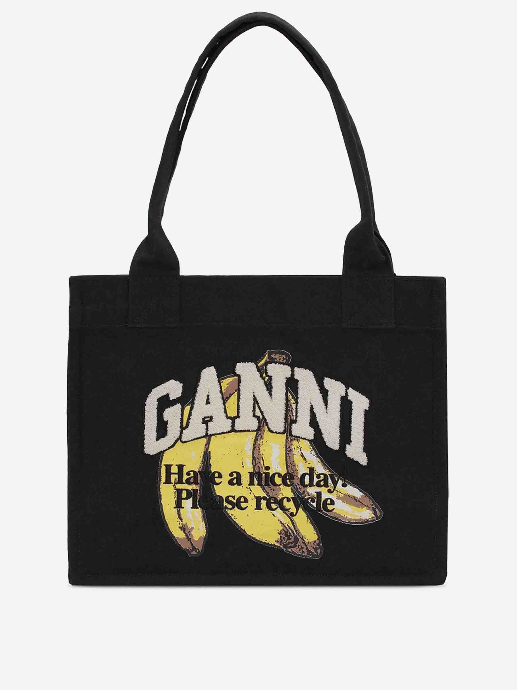 Ganni Mujer Barcelona Bolso Tote Banana Print color Negro sku 810-008298 01 - Foto 1