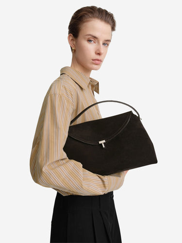 TOTEME Mujer Barcelona Bolso de Hombro Multifunción T-Lock color Marrón Oscuro sku 810-008309 01 - Foto 3