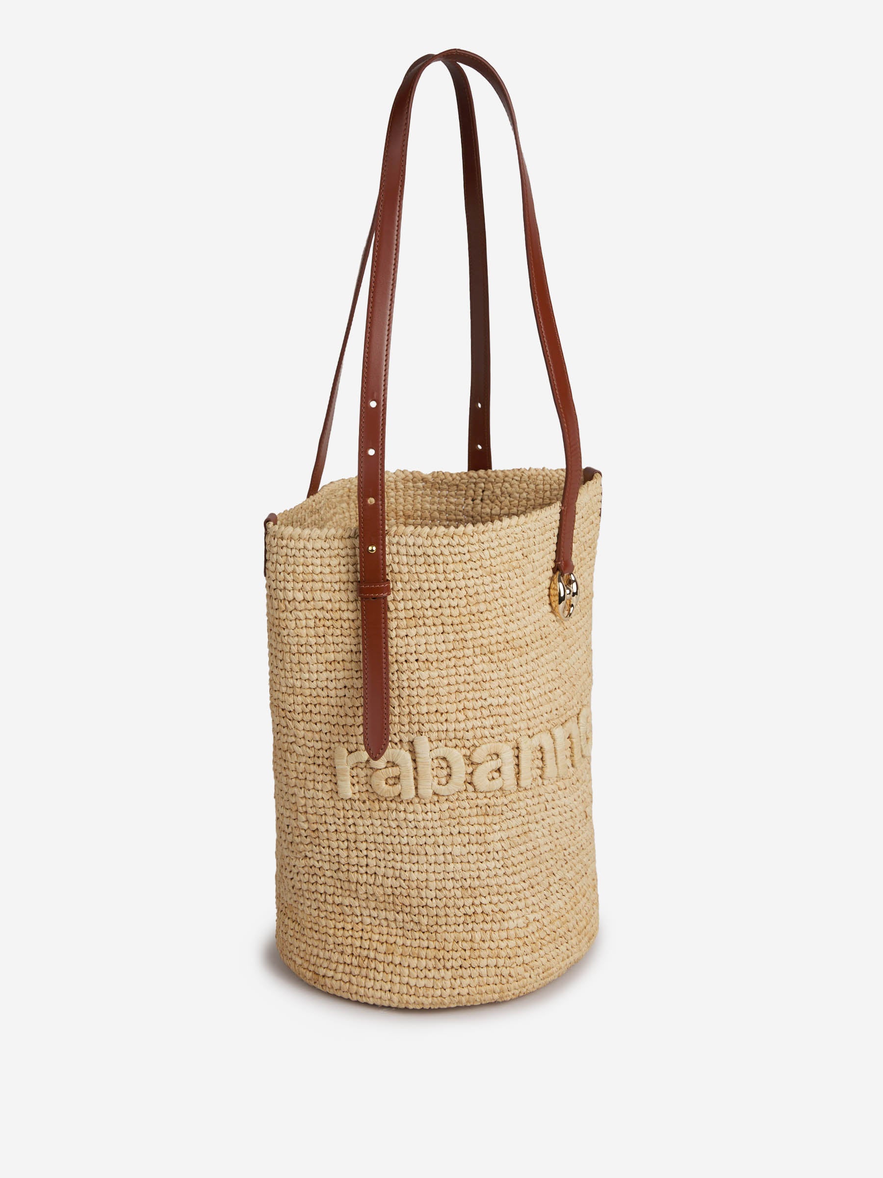 Rabanne Mujer Barcelona Bolso Tote Rafia color Negro sku 810-008345 01 - Foto 2
