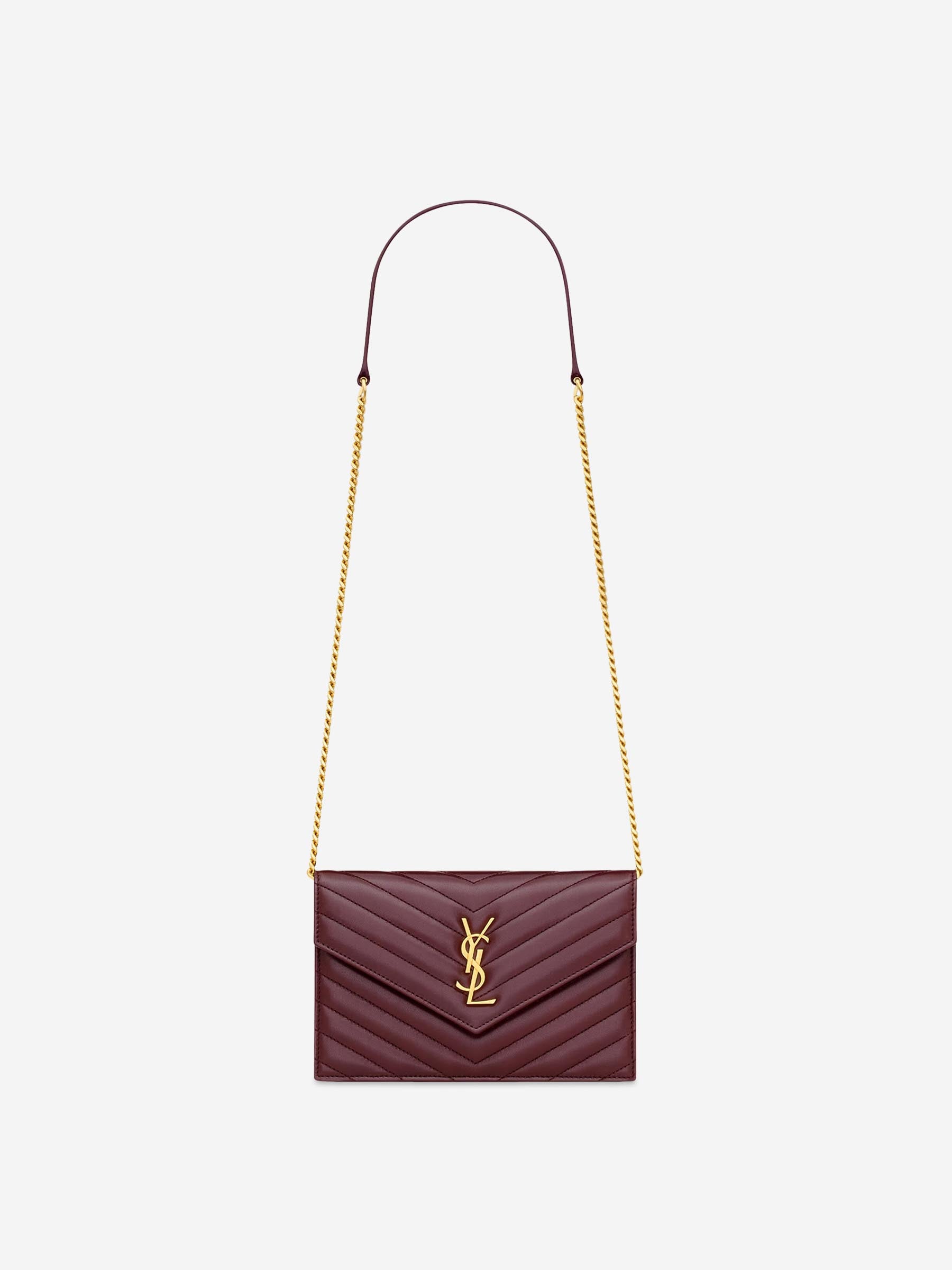 Saint Laurent Mujer Barcelona Bolso Cassandre Cadena color Burdeos sku 810-008387 01 - Foto 1