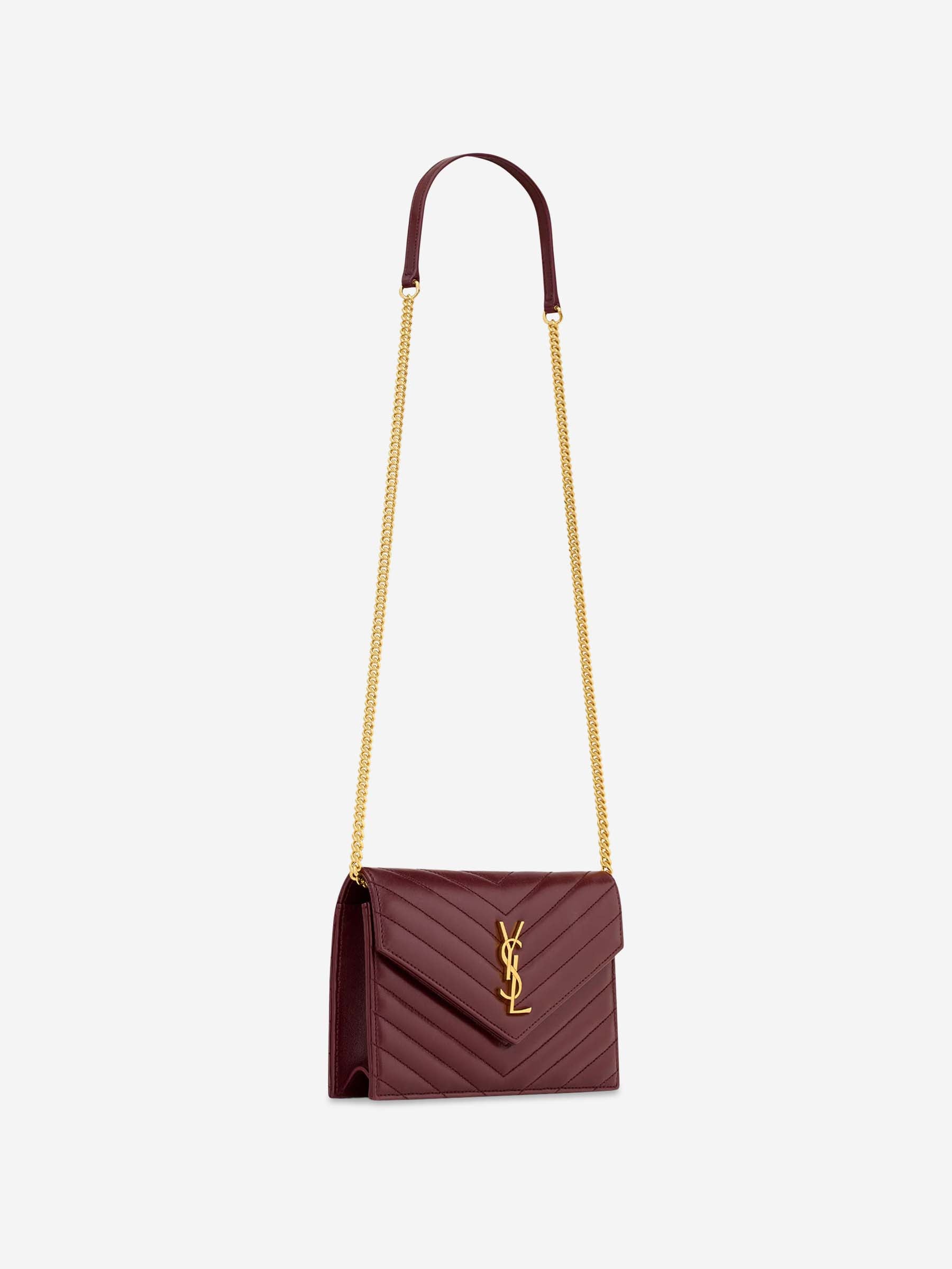 Saint Laurent Mujer Barcelona Bolso Cassandre Cadena color Burdeos sku 810-008387 01 - Foto 2