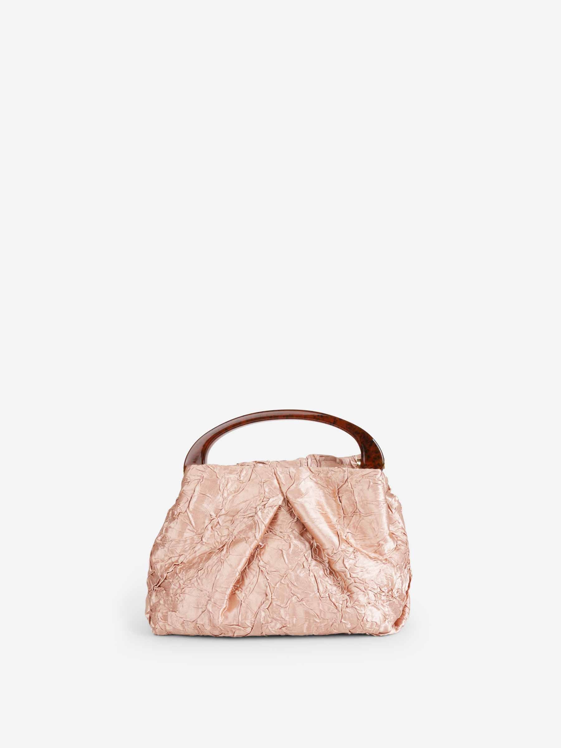 Dries Van Noten Mujer Barcelona Bolso Mano Plisado color Rosa Oro sku 810-008407 01 - Foto 1