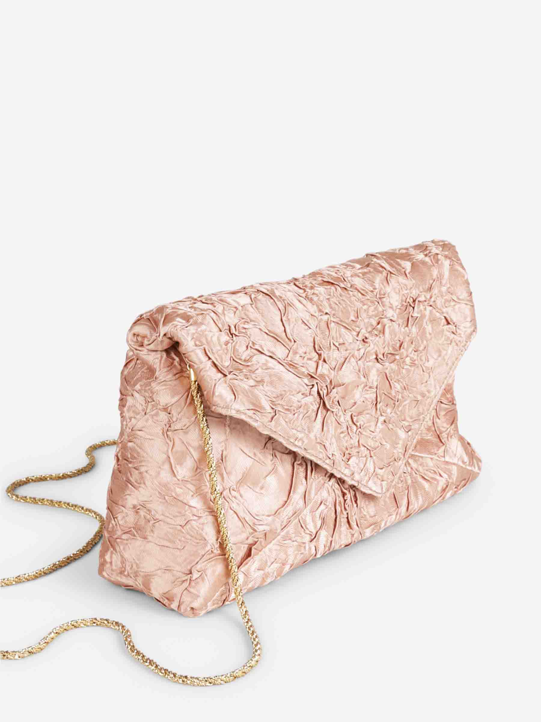 Dries Van Noten Mujer Barcelona Bolso Mano Plisado color Rosa Oro sku 810-008411 01 - Foto 2