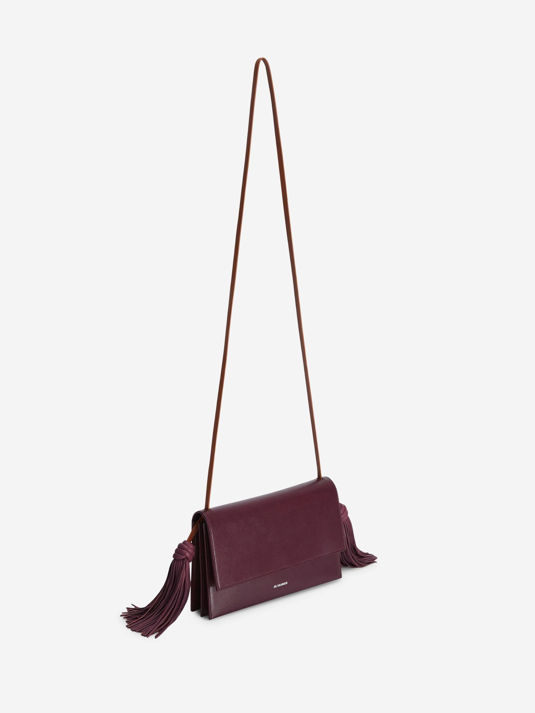 Jil Sander Mujer Barcelona Bolso Bandolera Tassel color Burdeos sku 810-008413 02 - Foto 2
