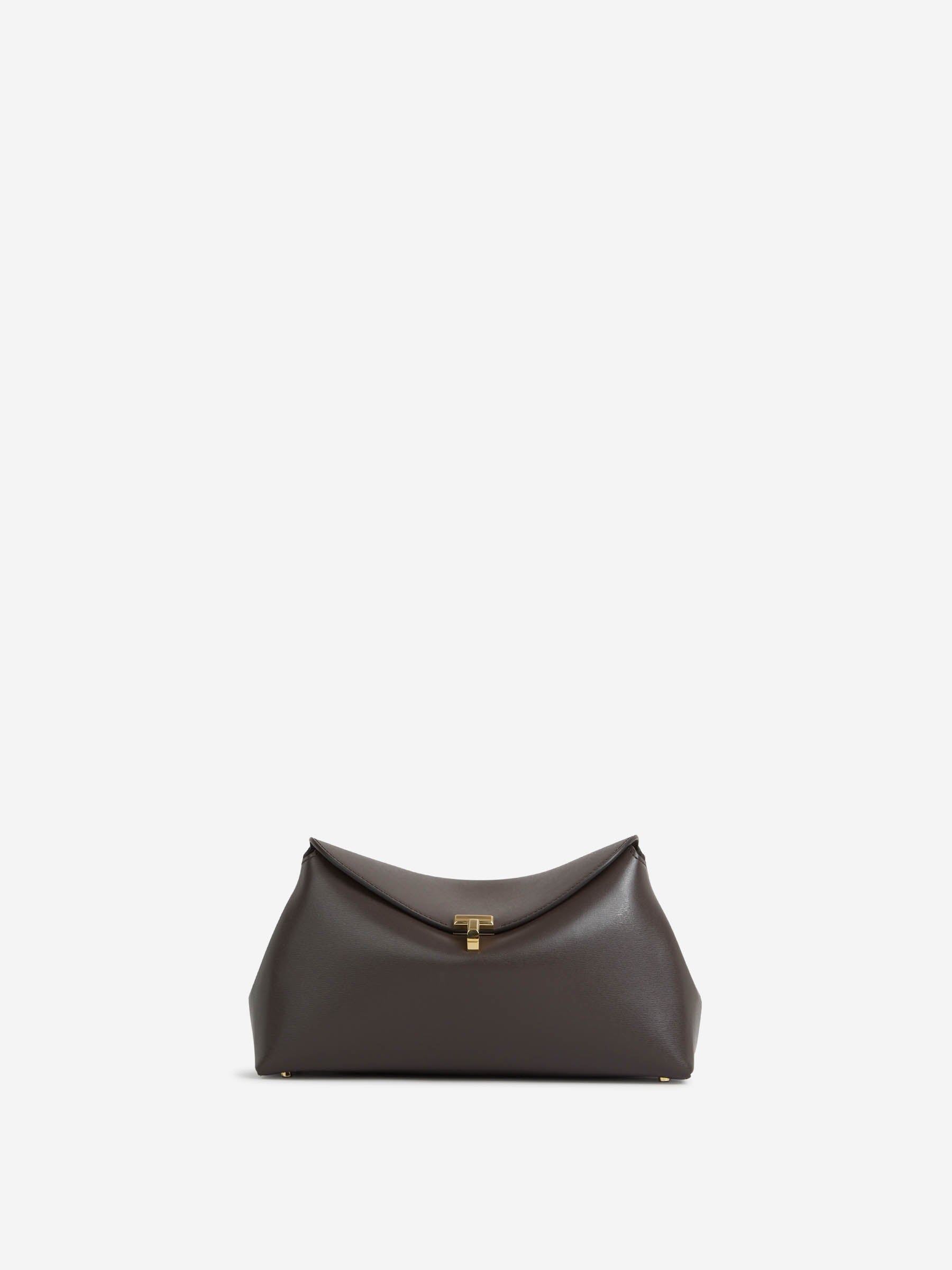 TOTEME Mujer Barcelona Bolso Clutch T-Lock color Marrón Oscuro sku 810-008435 01 - Foto 1
