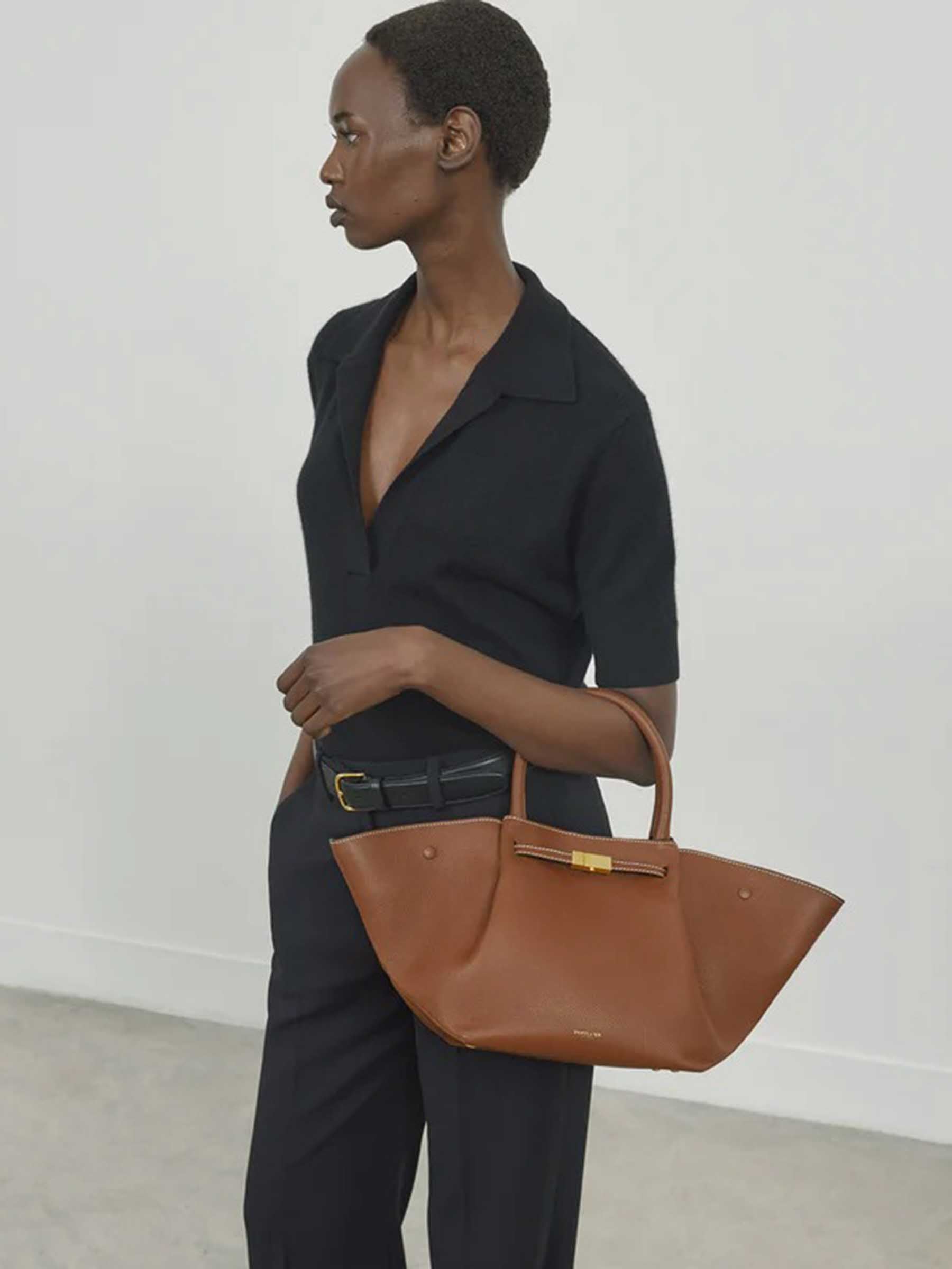 DeMellier Mujer Barcelona Bolso Hombro The Midi New York color Camel sku 810-008442 05 - Foto 2