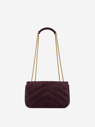 Saint Laurent Mujer Barcelona Bolso Hombro Loulou color Burdeos sku 810-008446 01 - Foto 3