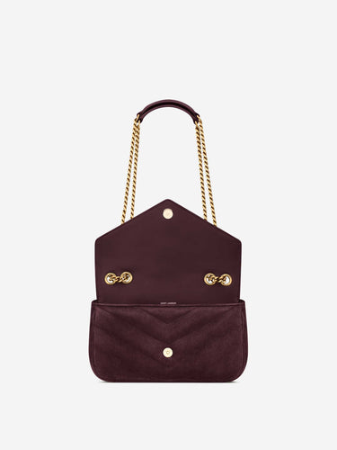 Saint Laurent Mujer Barcelona Bolso Hombro Loulou color Burdeos sku 810-008446 01 - Foto 4