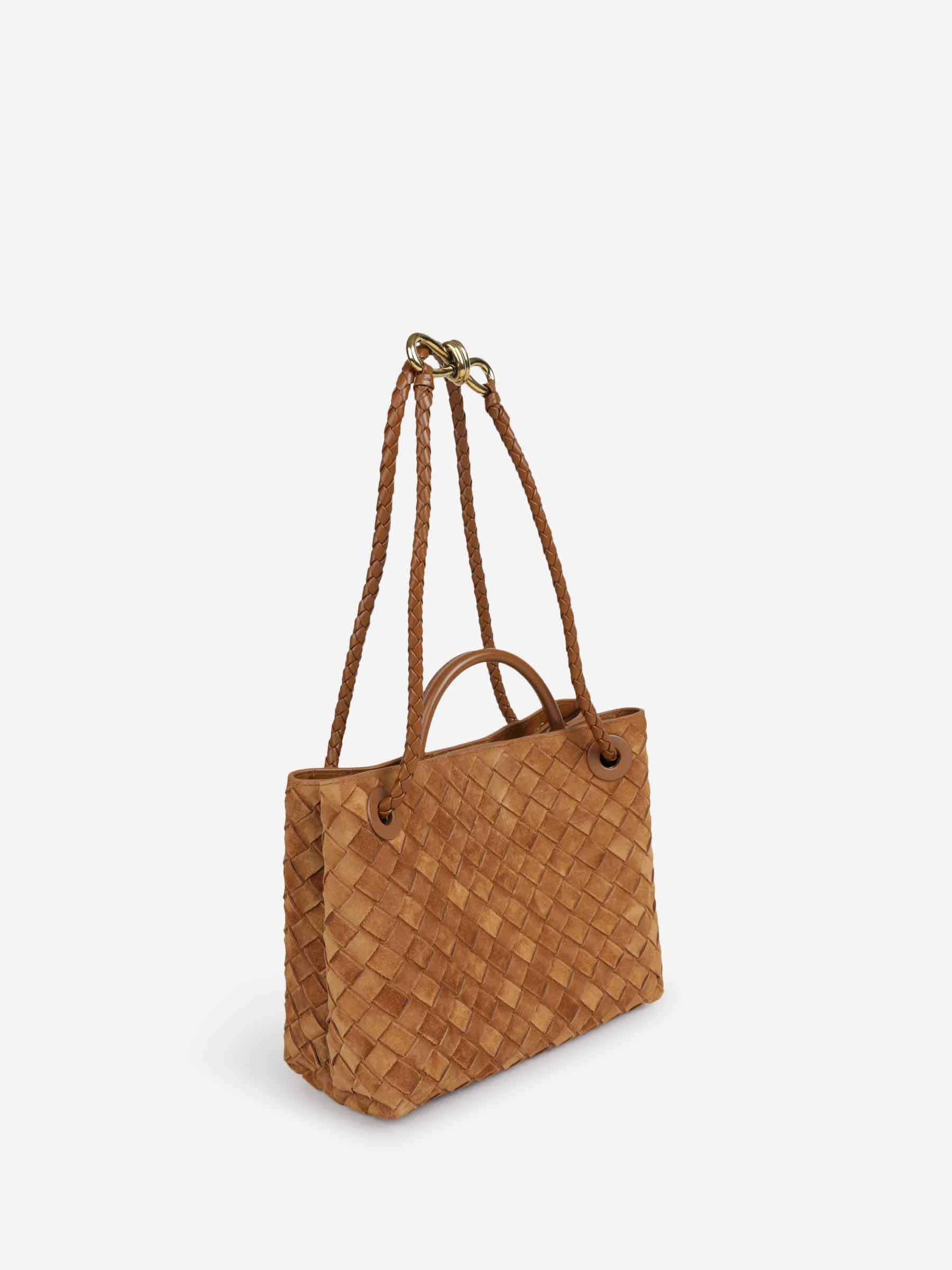 Bottega Veneta Mujer Barcelona Bolso Andiamo Mini color Caramelo sku 810-008464 01 - Foto 2