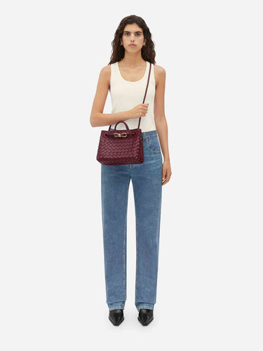 Bottega Veneta Mujer Barcelona Bolso Andiamo color Burdeos sku 810-008465 02 - Foto 2