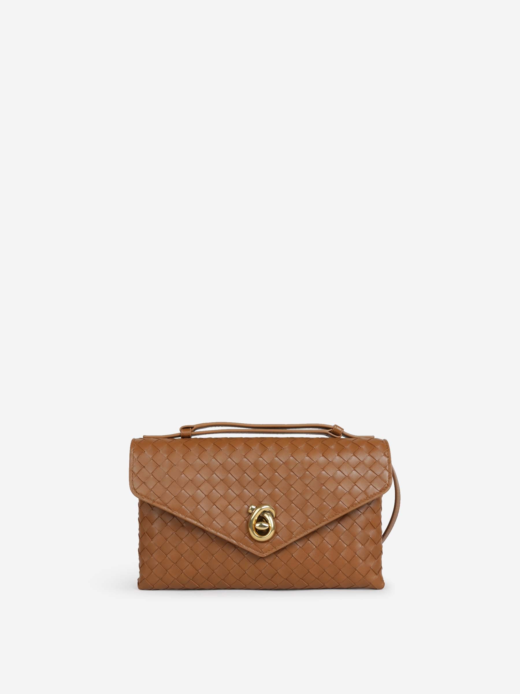 Bottega Veneta Mujer Barcelona Bolso Nudo Intrecciato color Caramelo sku 810-008470 02 - Foto 1