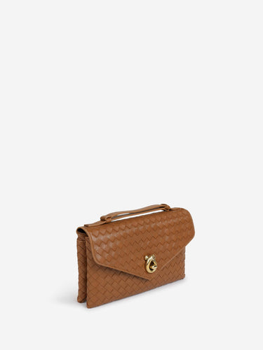 Bottega Veneta Mujer Barcelona Bolso Nudo Intrecciato color Caramelo sku 810-008470 02 - Foto 2