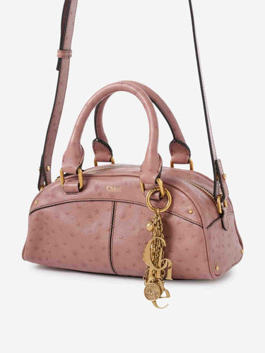 Chloé Mujer Barcelona Bolso Bowling Mini color Rosa Envejecido sku 810-008473 01 - Foto 4