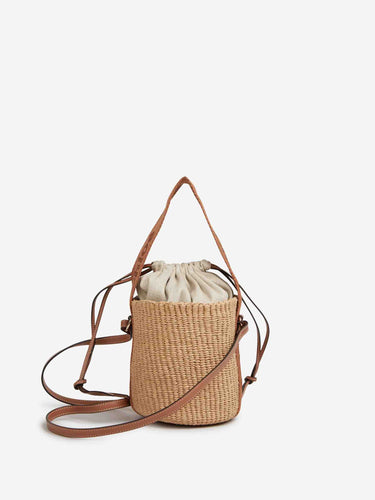 Chloé Mujer Barcelona Bolso Woody Fibra Natural color Marrón sku 810-008474 00 - Foto 3