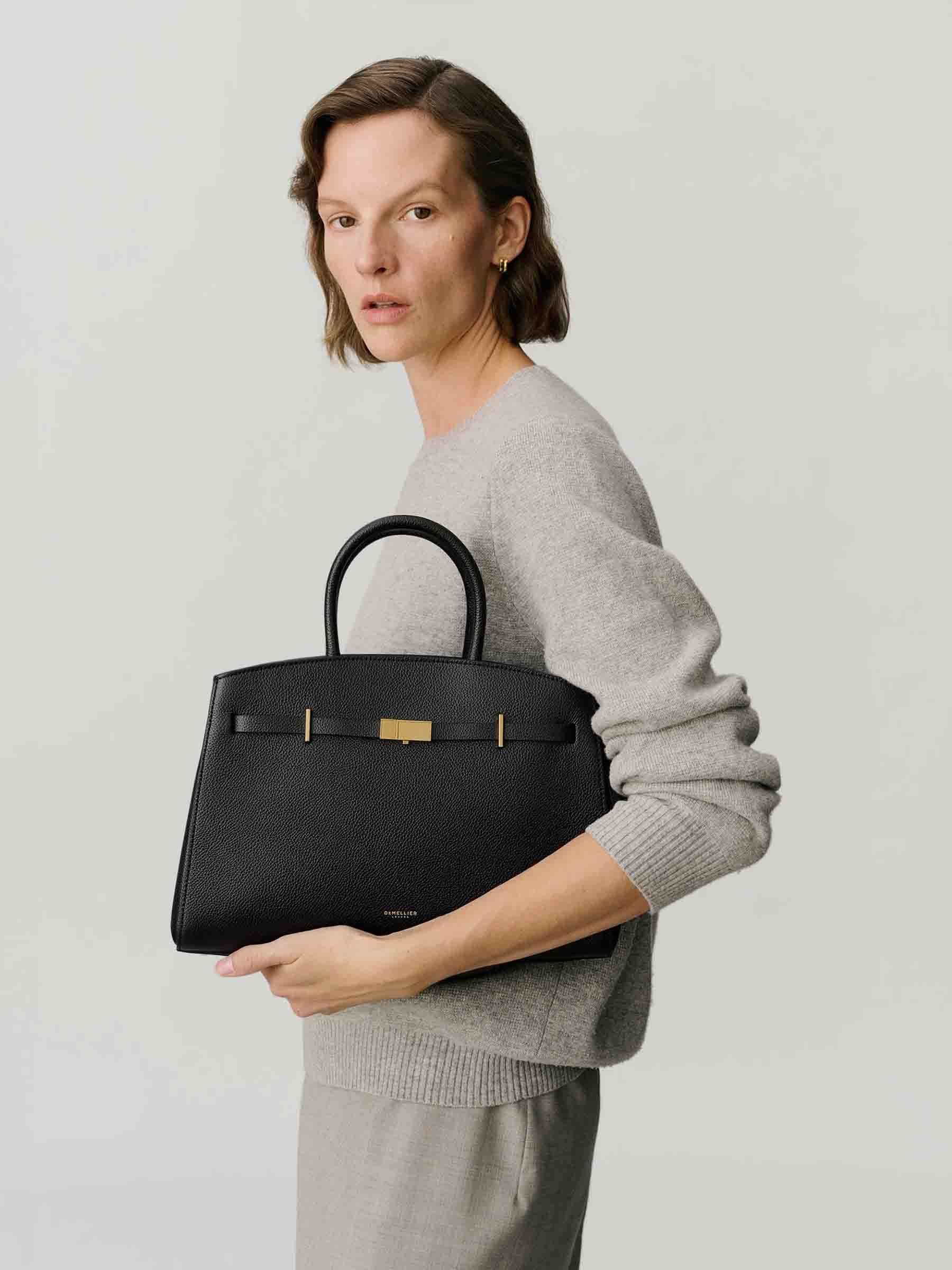 DeMellier Mujer Barcelona Bolso The Midi Hudson color Negro sku 810-008490 01 - Foto 2