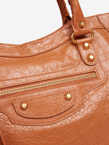 Balenciaga Mujer Barcelona Bolso Le City Medium color Caramelo sku 810-008526 02 - Foto 5