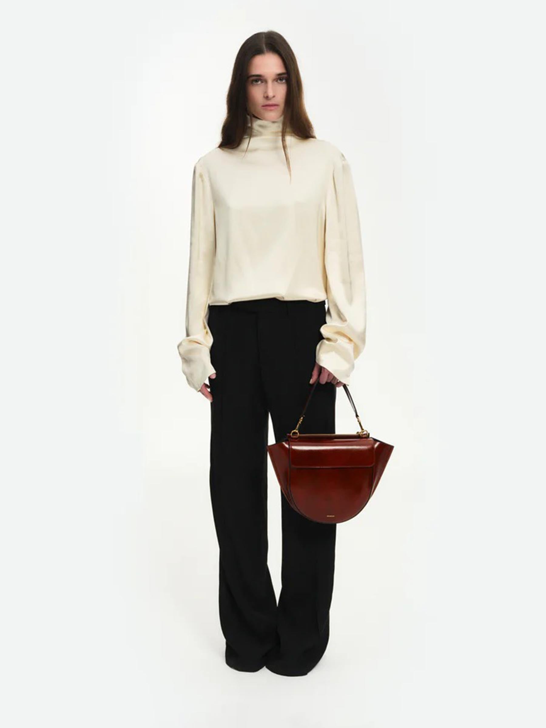 Wandler Mujer Barcelona Bolso Hortensia Medium color Burdeos sku 810-008537 00 - Foto 2