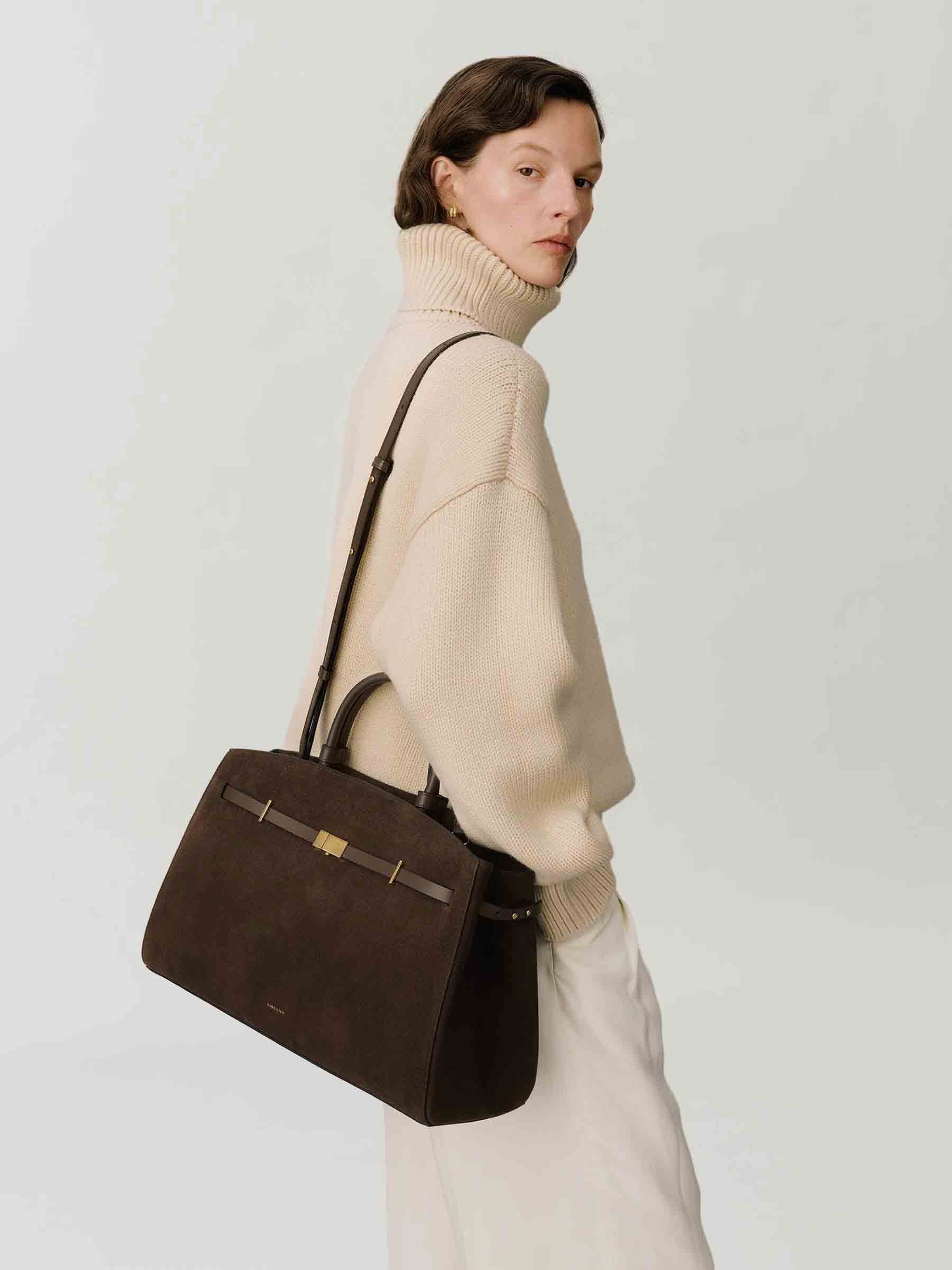 DeMellier Mujer Barcelona Bolso The Midi Hudson color Marrón sku 810-008542 01 - Foto 2