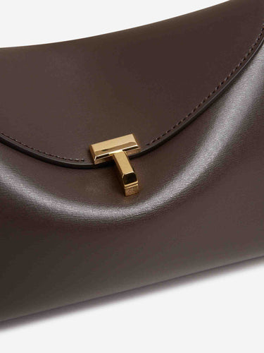 TOTEME Mujer Barcelona Bolso Clutch T-Lock color Marrón Oscuro sku 810-008579 01 - Foto 5