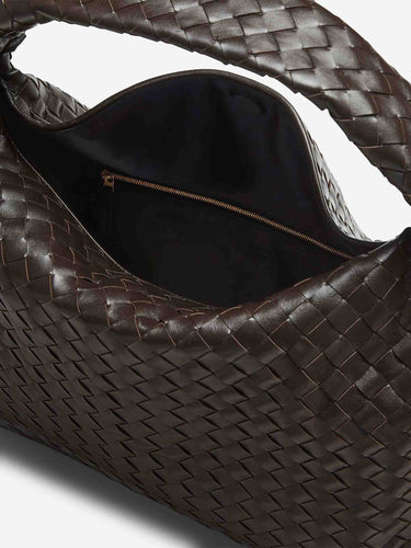 Bottega Veneta Mujer Barcelona Bolso Hombro Hop color Marrón Oscuro sku 810-008581 01 - Foto 5
