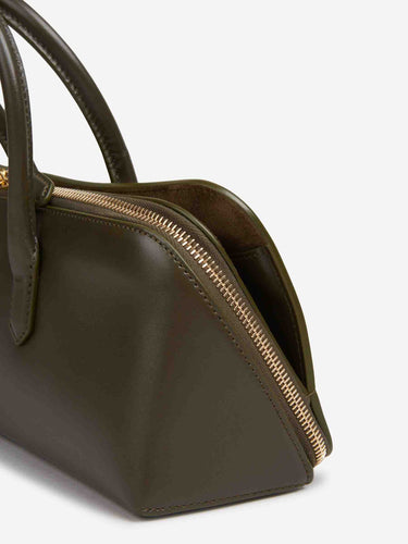 Alaïa Mujer Barcelona Bolso Delta Box color Verde Militar sku 810-008613 02 - Foto 4
