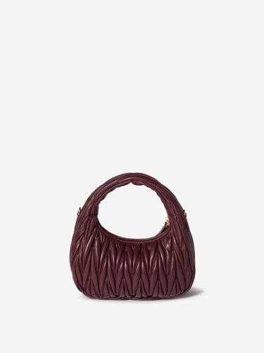Miu Miu Mujer Barcelona Bolso Hobo Wander Matelassé color Burdeos sku 810-008643 01 - Foto 3