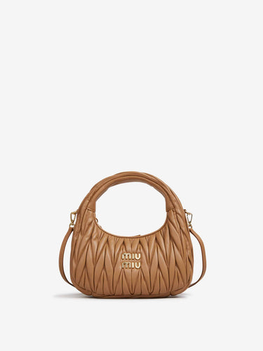 Miu Miu Mujer Barcelona Bolso Hobo Wander Matelassé color Caramelo sku 810-008646 02 - Foto 1