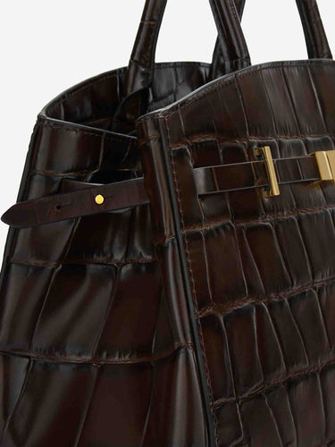 DeMellier Mujer Barcelona Bolso The Midi Hudson color Marrón Oscuro sku 810-008671 00 - Foto 4