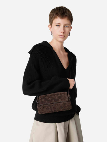 Bottega Veneta Mujer Barcelona Bolso Medium Notturno color Marrón Oscuro sku 811-000030 01 - Foto 2