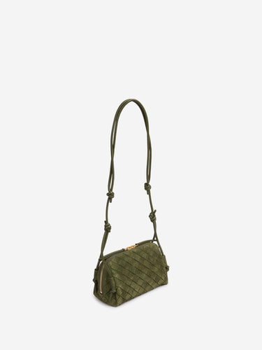 Bottega Veneta Mujer Barcelona Bolso Ante Concert color Verde Militar sku 811-000098 02 - Foto 2