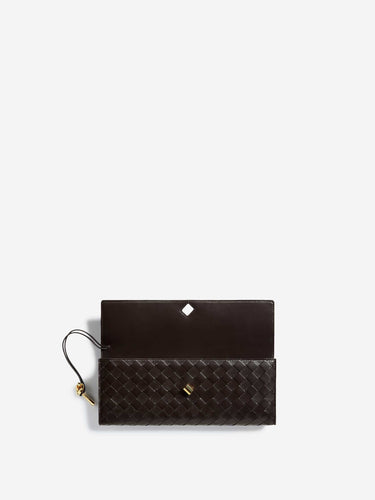 Bottega Veneta Mujer Barcelona Bolso Clutch Andiamo color Marrón Oscuro sku 811-000104 01 - Foto 3