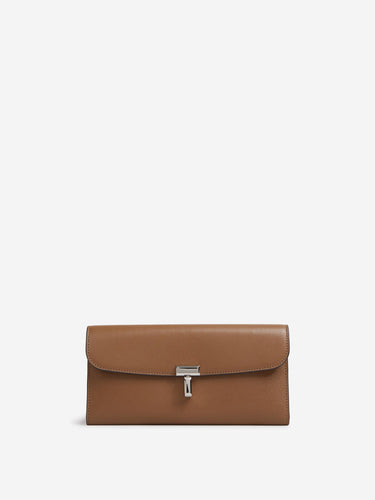 TOTEME Mujer Barcelona Cartera T-Lock piel color Camel sku 811-000108 01 - Foto 1