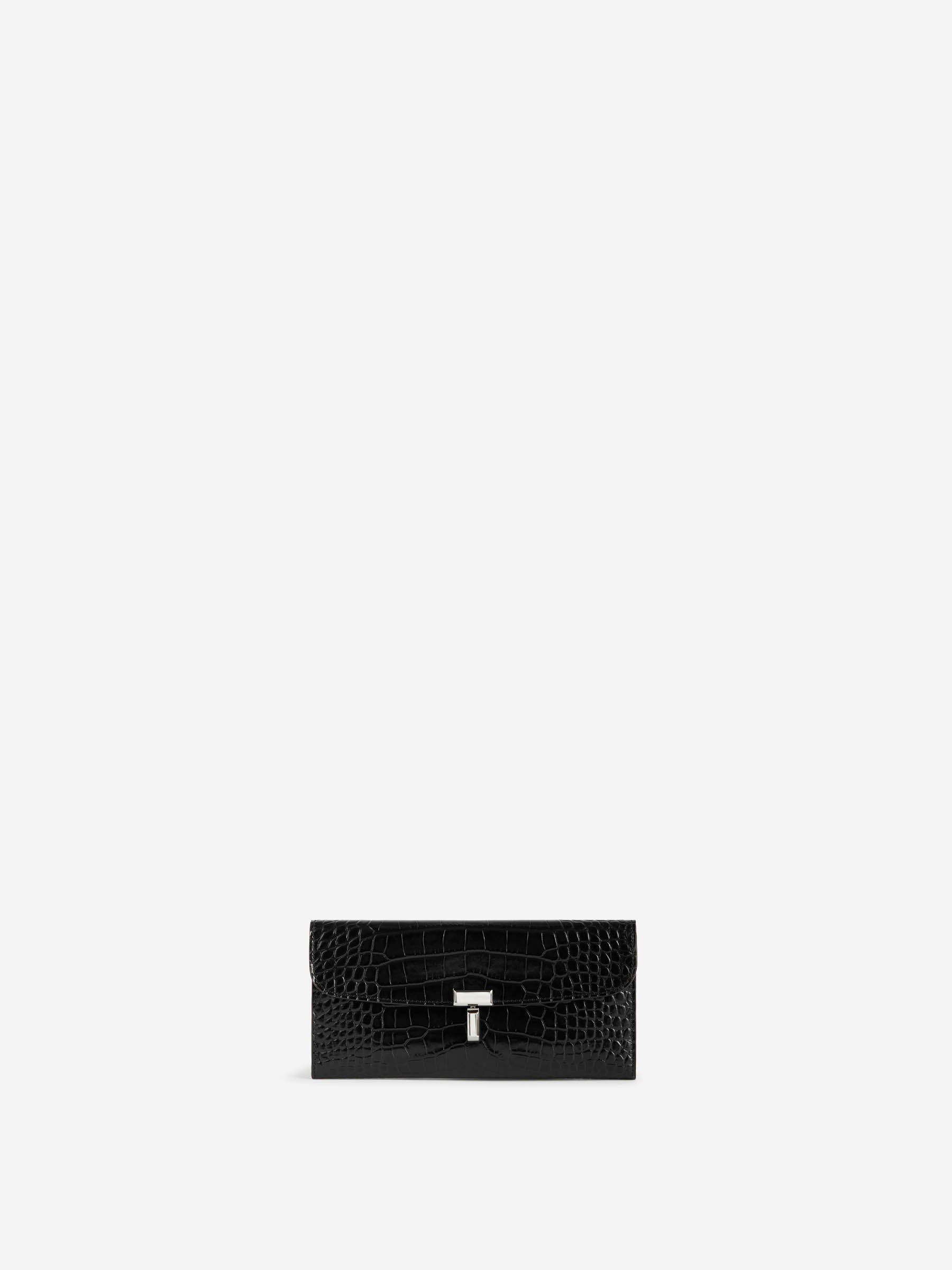 TOTEME Mujer Barcelona Cartera T-Lock Cocodrilo color Negro sku 811-000109 01 - Foto 1