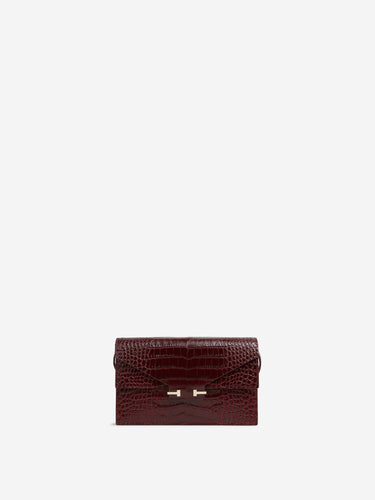 Tom Ford Mujer Barcelona Bolso Medium Cocodrilo color Burdeos sku 811-000120 02 - Foto 1