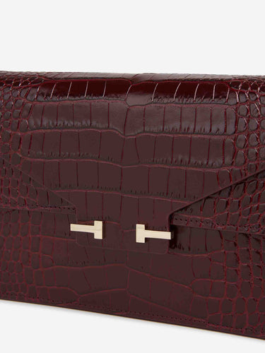 Tom Ford Mujer Barcelona Bolso Medium Cocodrilo color Burdeos sku 811-000120 02 - Foto 5