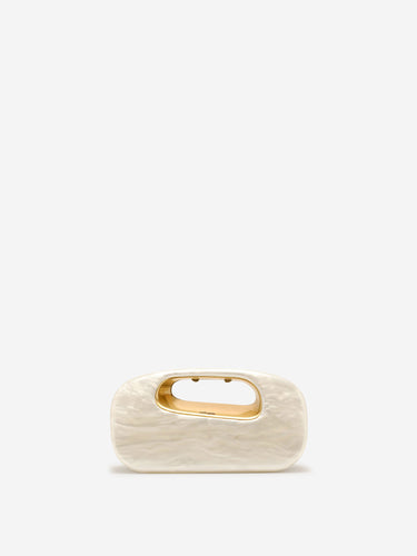 Cult Gaia Hombre Barcelona Clutch Amara color Blanco sku 811-000140 01 - Foto 1