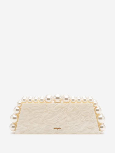 Cult Gaia Mujer Barcelona Bolso Clutch Eos Lungo color Marfil sku 811-000160 01 - Foto 3