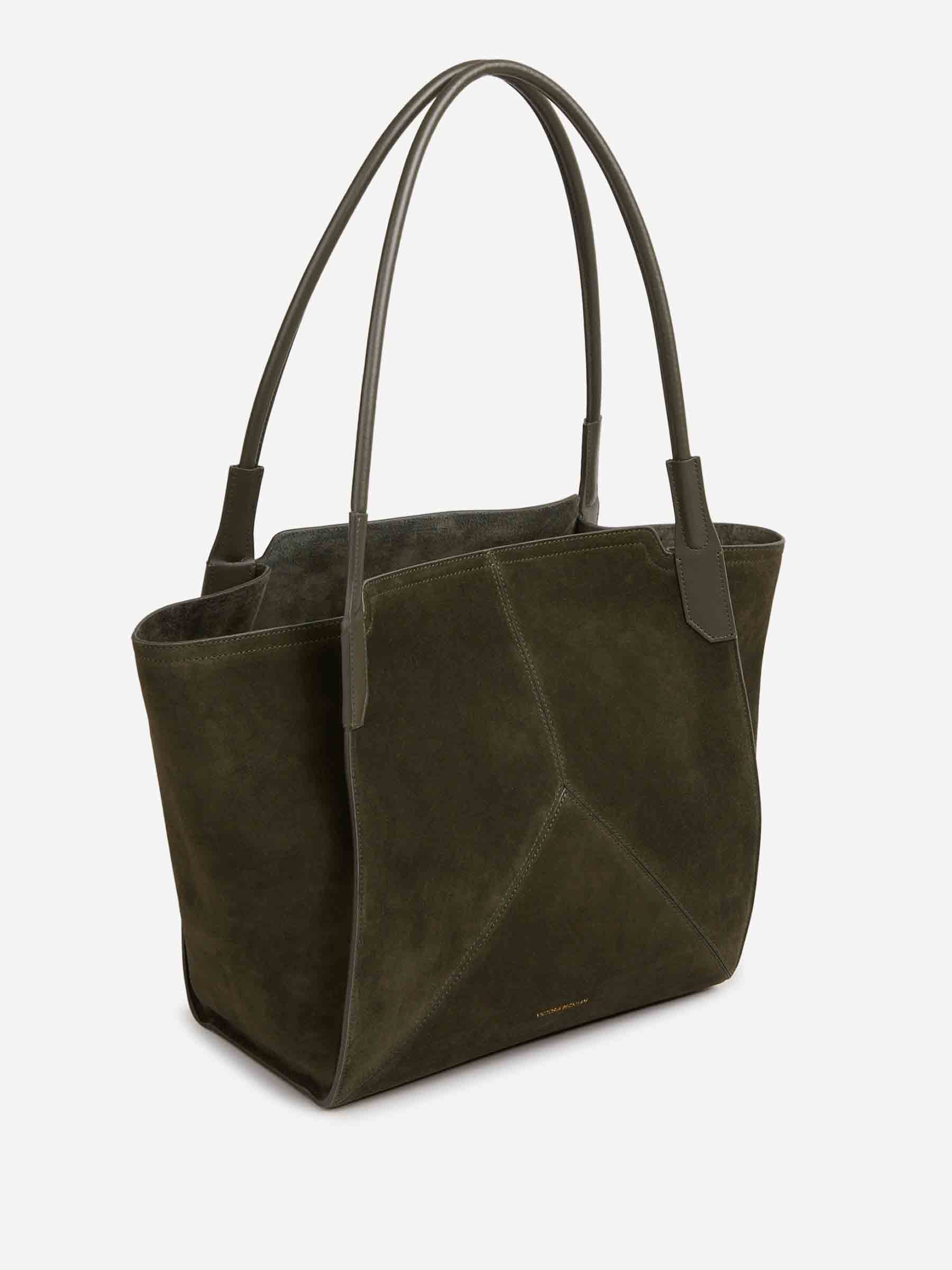 Victoria Beckham Mujer Barcelona Bolso Maxi Piel color Verde Oscuro sku 812-000024 02 - Foto 2