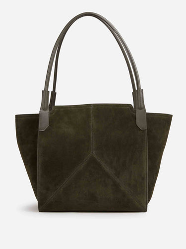 Victoria Beckham Mujer Barcelona Bolso Maxi Piel color Verde Oscuro sku 812-000024 02 - Foto 3