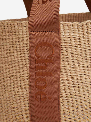 Chloé Mujer Barcelona Bolso Large Woody color Rafia sku 812-000028 01 - Foto 4