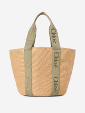 Chloé Mujer Barcelona Bolso Large Woody color Rafia sku 812-000028 02 - Foto 1