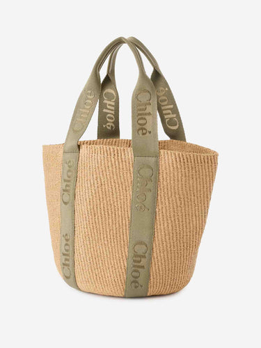 Chloé Mujer Barcelona Bolso Large Woody color Rafia sku 812-000028 02 - Foto 2