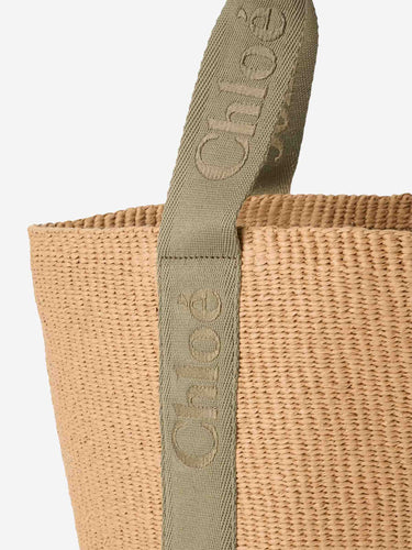 Chloé Mujer Barcelona Bolso Large Woody color Rafia sku 812-000028 02 - Foto 3