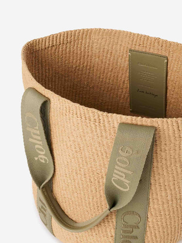 Chloé Mujer Barcelona Bolso Large Woody color Rafia sku 812-000028 02 - Foto 4