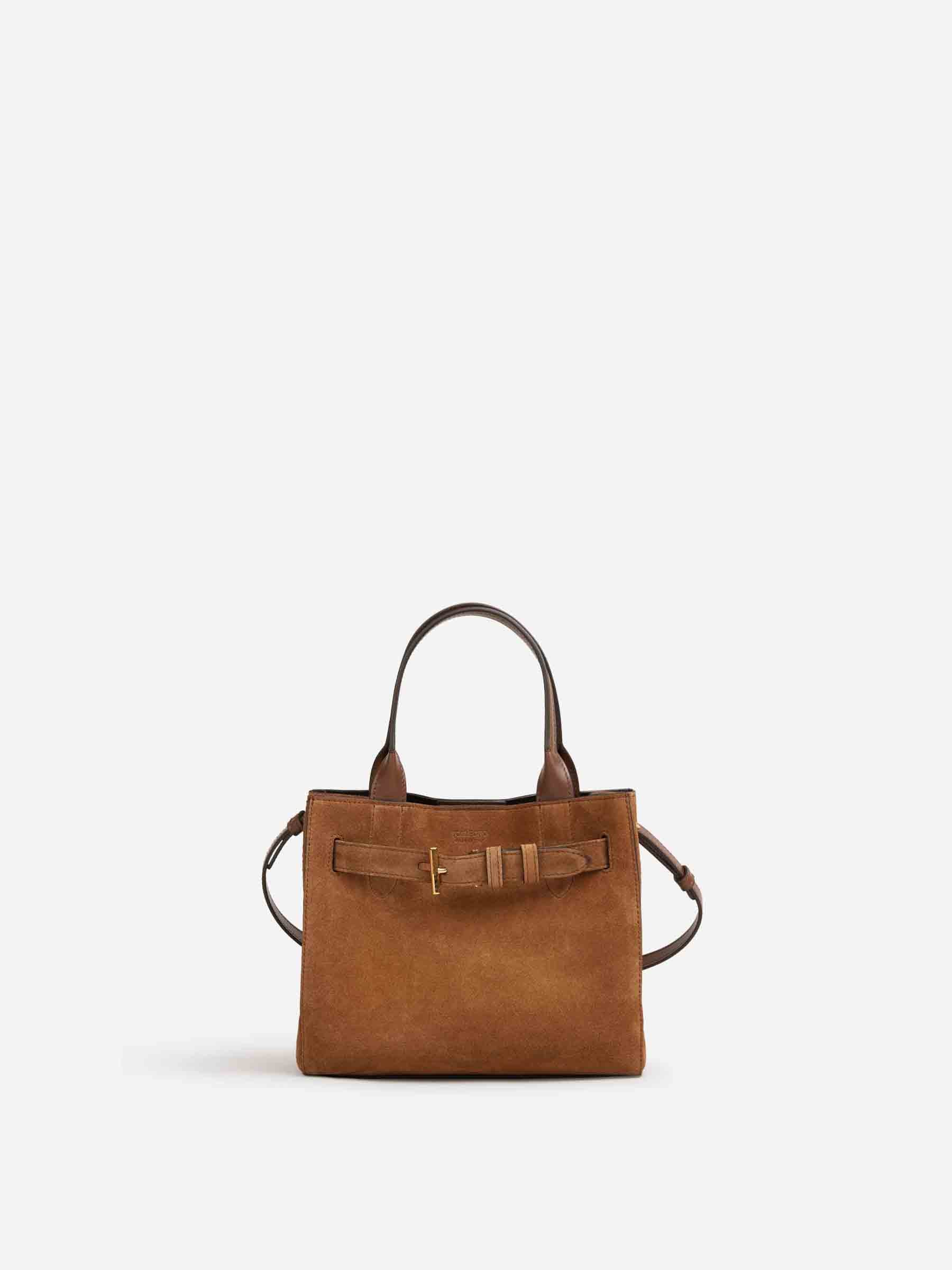 Tom Ford  Barcelona Bolso Ante Mini color Caramelo sku 812-000034 01 - Foto 1