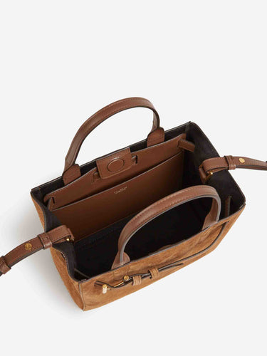 Tom Ford  Barcelona Bolso Ante Mini color Caramelo sku 812-000034 01 - Foto 4