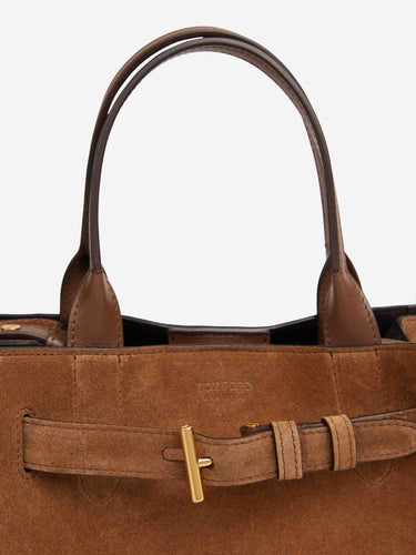 Tom Ford  Barcelona Bolso Ante Mini color Caramelo sku 812-000034 01 - Foto 5